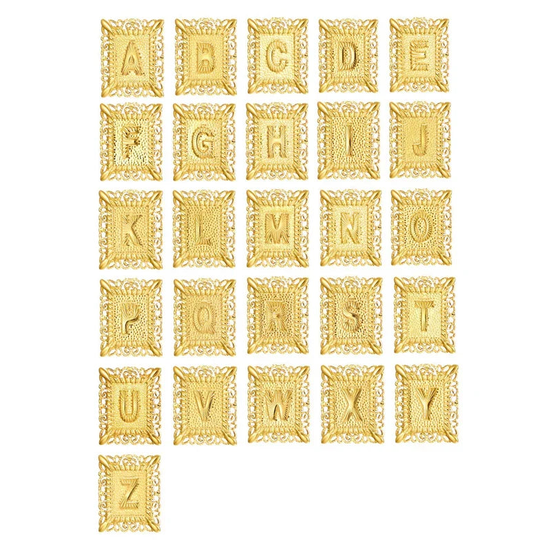 Baptism – Gold cross and initial necklace set