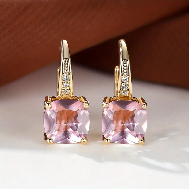 Sinaí – Aretes con piedra cuadrada