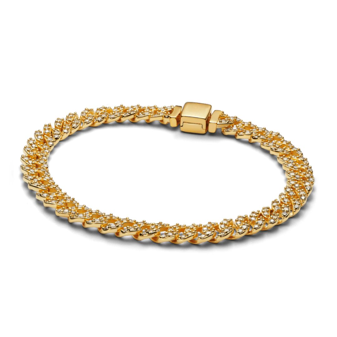 Corona – Pulsera cubana de pavé