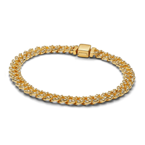 Corona – Pulsera cubana de pavé