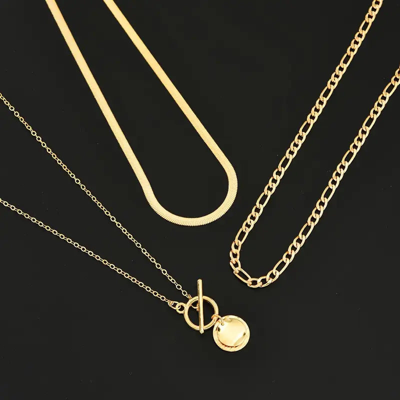 Salomón – Collar multicapa con moneda