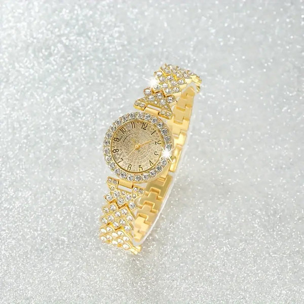 Eternity – Gold watch and bracelet set