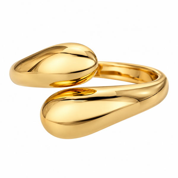 Pact – Gold double-dome bypass ring