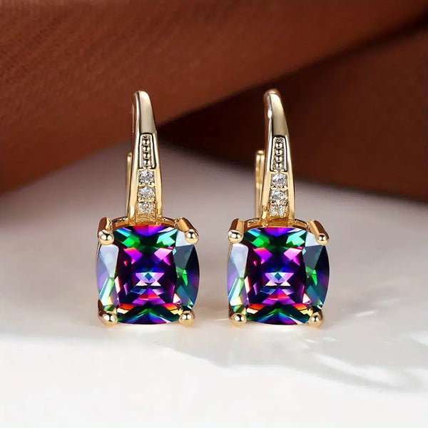 Sinaí – Square stone earrings