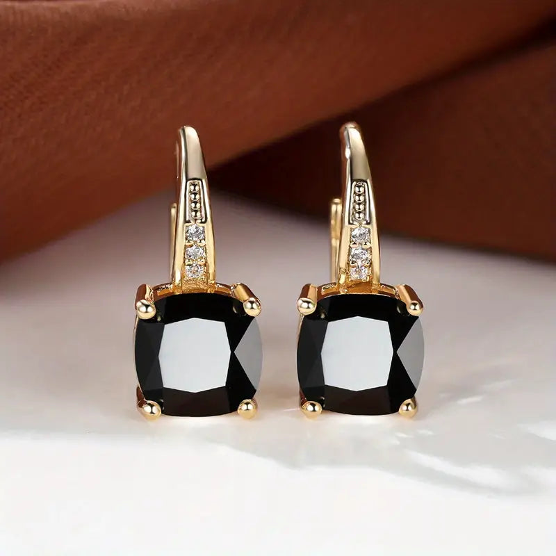 Sinaí – Aretes con piedra cuadrada