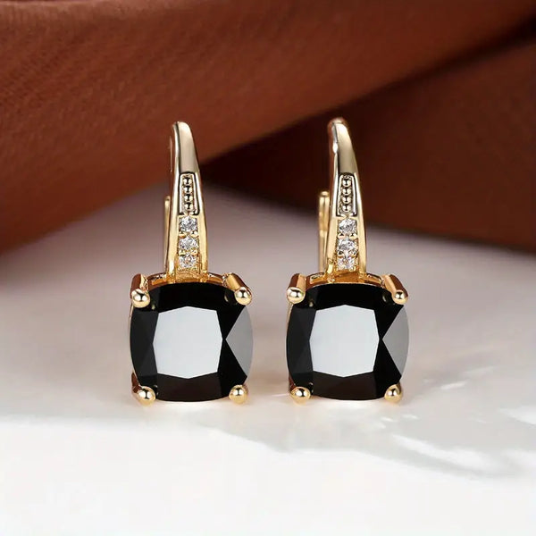 Sinaí – Aretes con piedra cuadrada