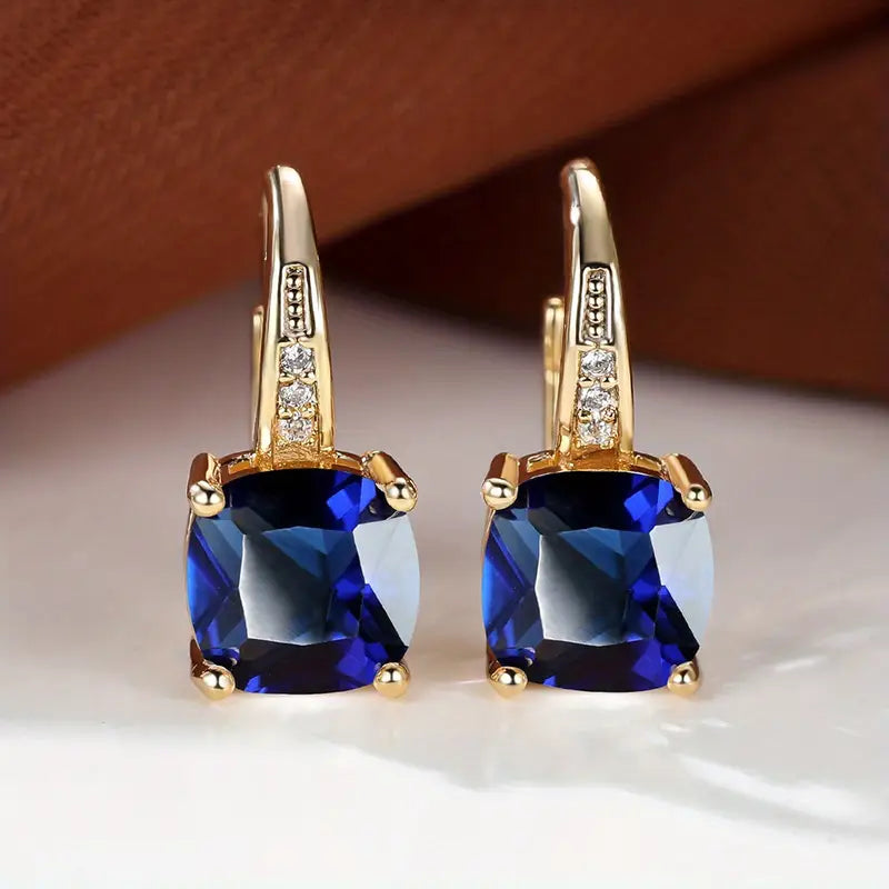 Sinaí – Aretes con piedra cuadrada