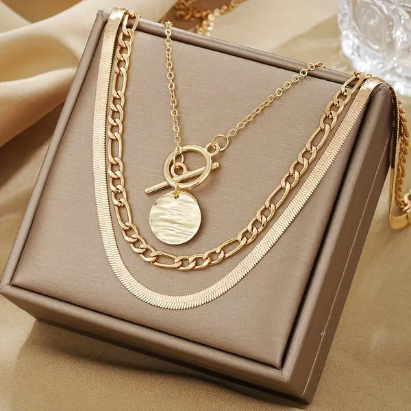 Solomon – Layered coin necklace