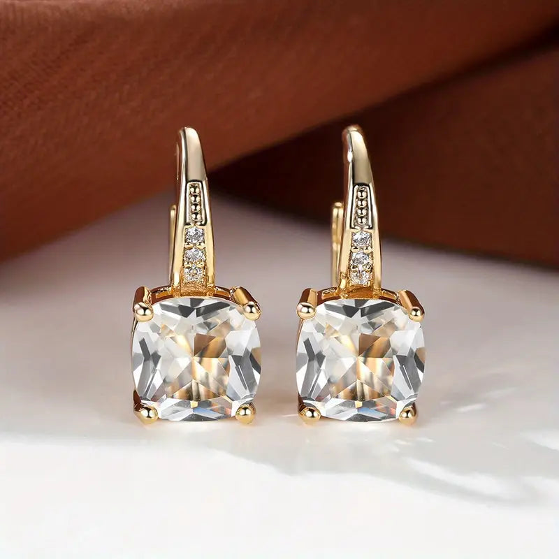 Sinaí – Aretes con piedra cuadrada