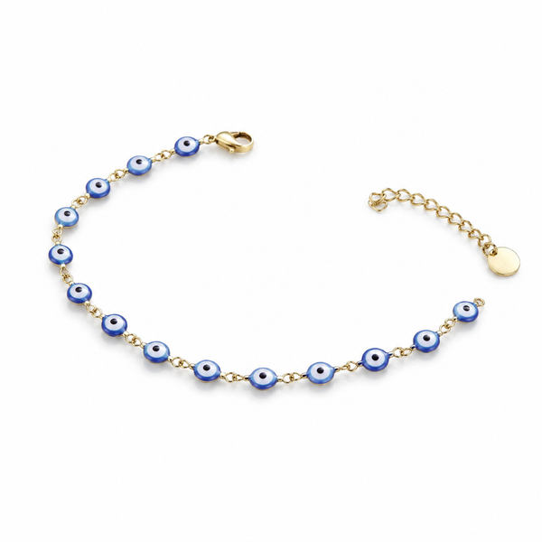 Custodia – Pulsera de ojo turco delicada en oro