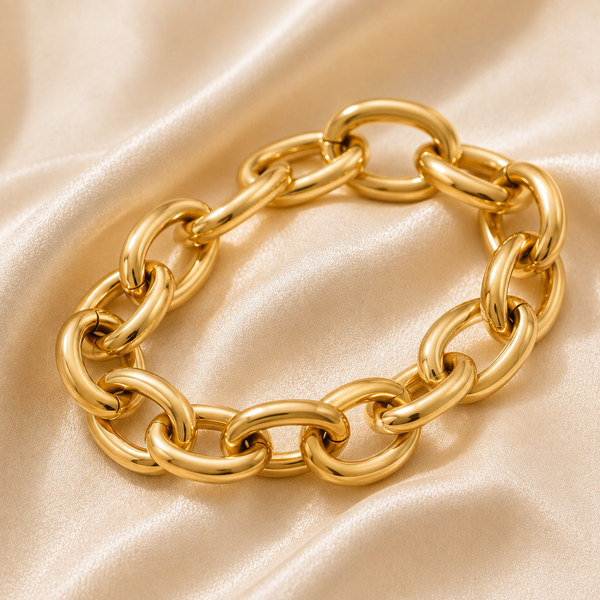 Libertad – Chunky gold link bracelet