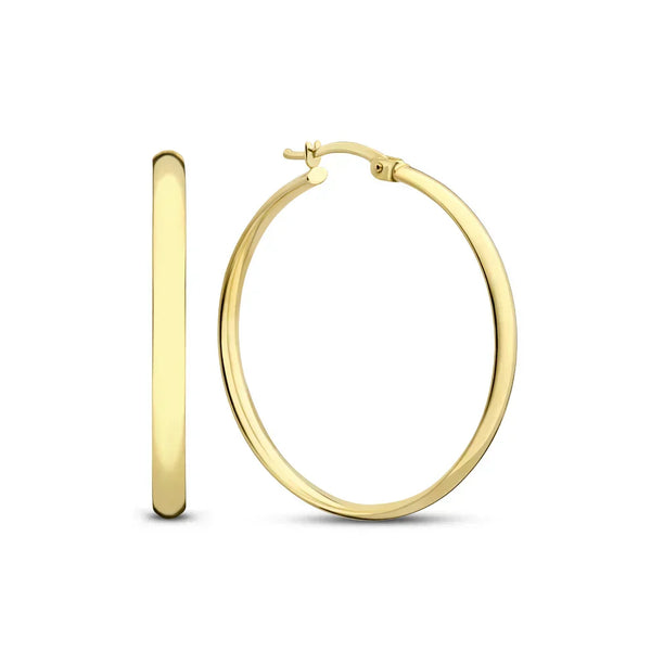 Noemí – Classic gold hoop earrings