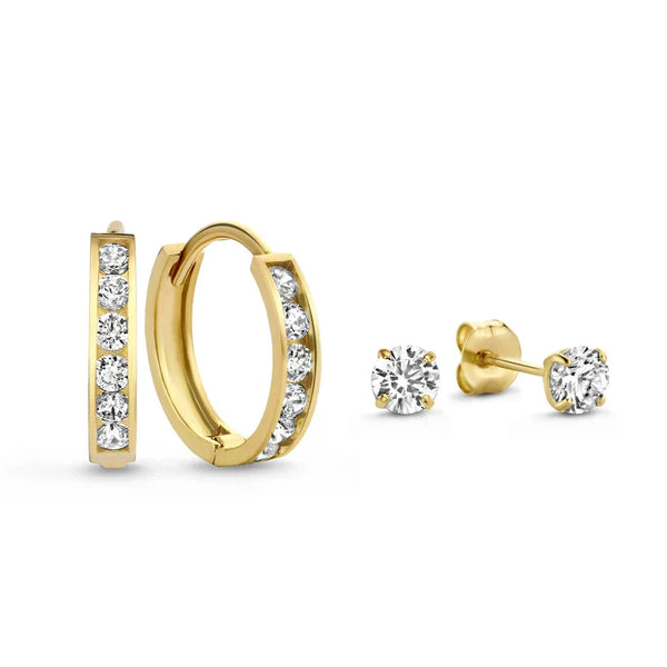 Rebeca – Cubic zirconia necklace and earrings set