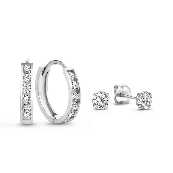 Rebeca – Cubic zirconia necklace and earrings set