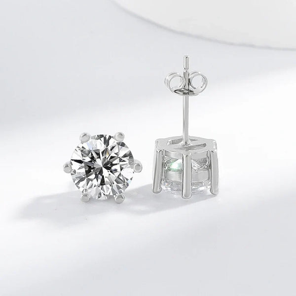 Belén – Square halo cubic zirconia earrings