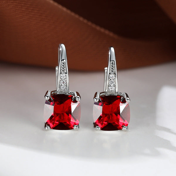 Sinaí – Aretes con piedra cuadrada