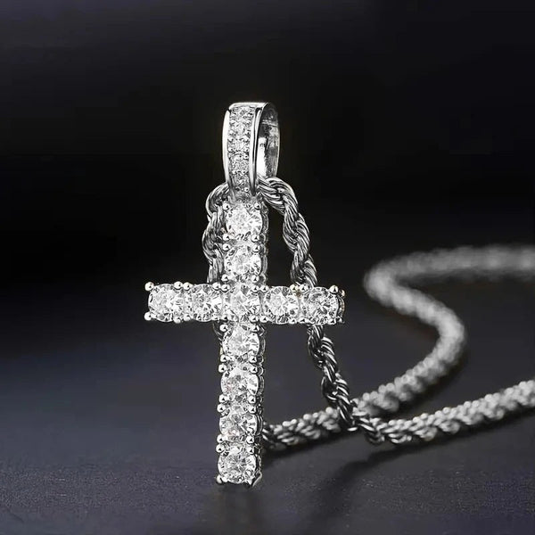 Gracia – Cubic Zirconia Cross Necklace