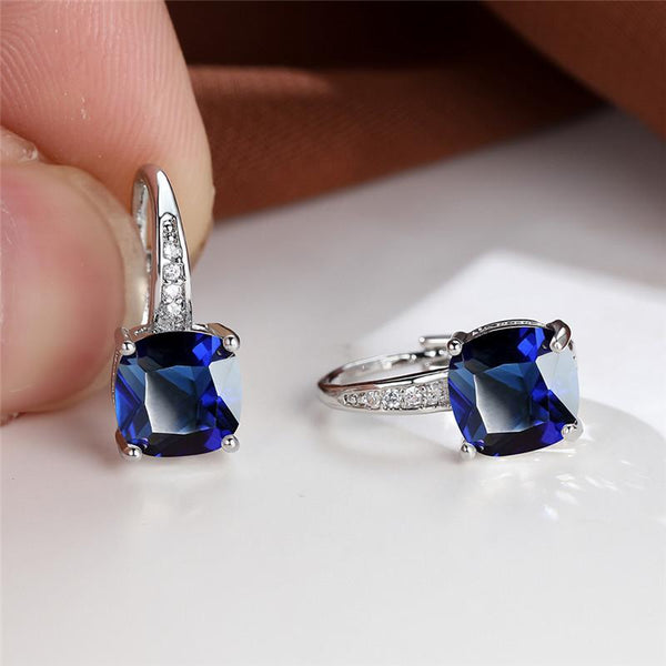Sinaí – Aretes con piedra cuadrada
