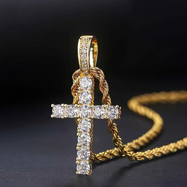 Gracia – Cubic Zirconia Cross Necklace