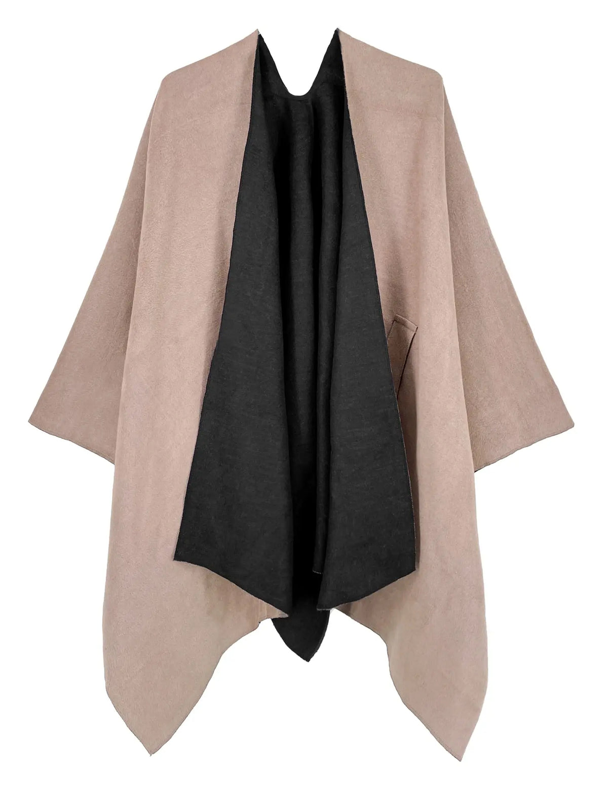 Women Poncho Warm Shawl Double Sided Luxury Female Cloak