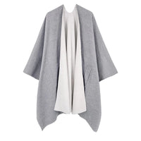 Women Poncho Warm Shawl Double Sided Luxury Female Cloak