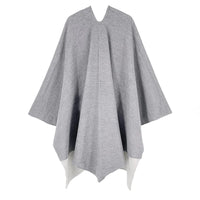 Women Poncho Warm Shawl Double Sided Luxury Female Cloak