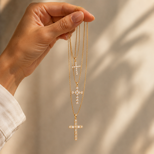 Devoción Set – Combo de 3 collares cruz