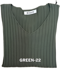 Basic Pullover V-Ausschnitt gerippt MX-2021