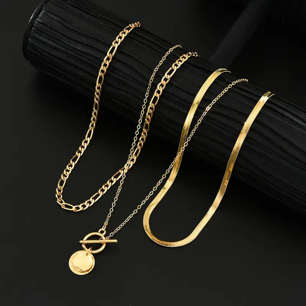 Solomon – Layered coin necklace