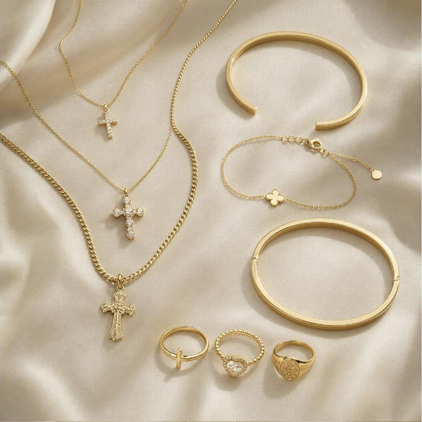 Look Fe – 9-piece combo: 3 necklaces + 3 bracelets + 3 rings