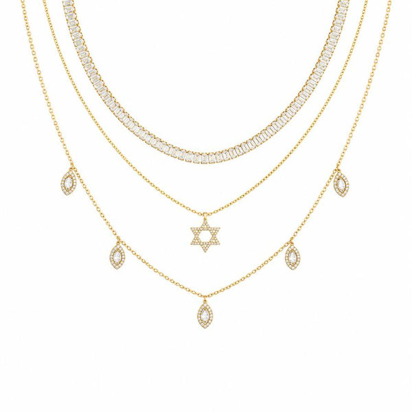 Estrella de la Mañana Set – Combo de 3 collares en capas