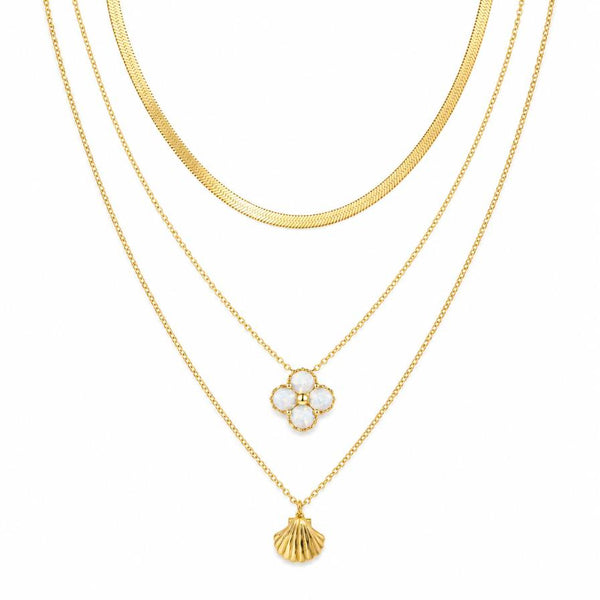 Aguas Vivas Set – Combo de 3 collares en capas