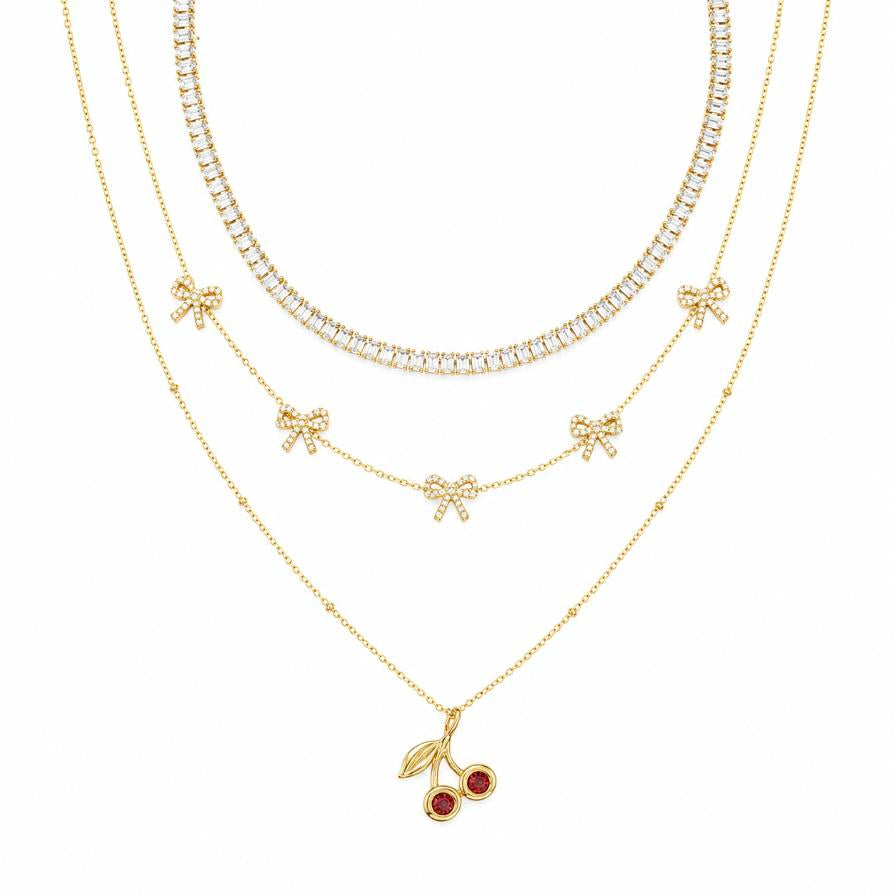Dulce Gracia Set – 3-piece layered necklace combo