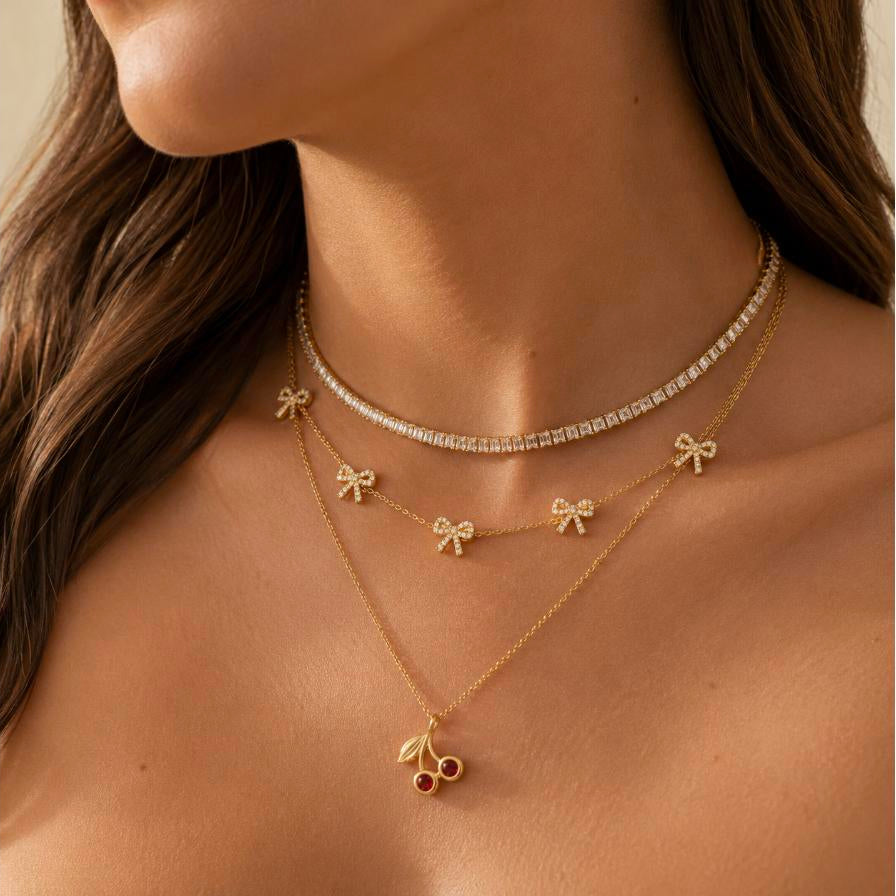 Dulce Gracia Set – 3-piece layered necklace combo