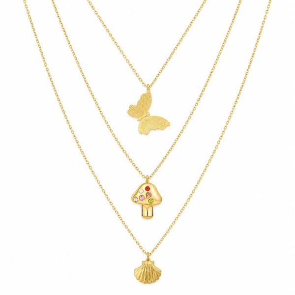 Lirios del Campo Set – Combo de 3 collares en capas