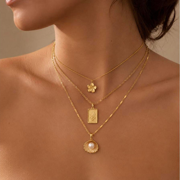 Sea of Galilee Set – 3-piece layered necklace combo