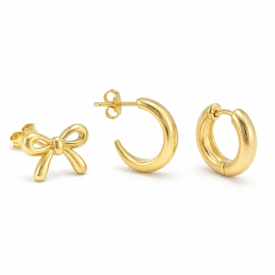 Dádiva Set – Combo de 3 aretes