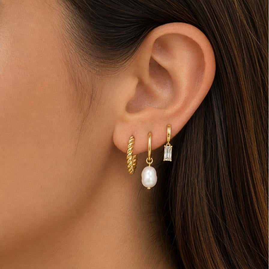 Perlas del Reino Set – Combo de 3 aretes