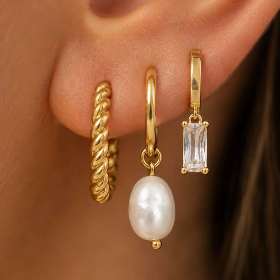 Perlas del Reino Set – Combo de 3 aretes