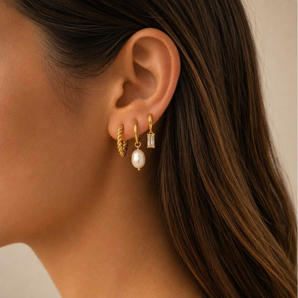 Perlas del Reino Set – Combo de 3 aretes