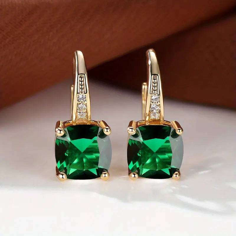Sinaí – Aretes con piedra cuadrada