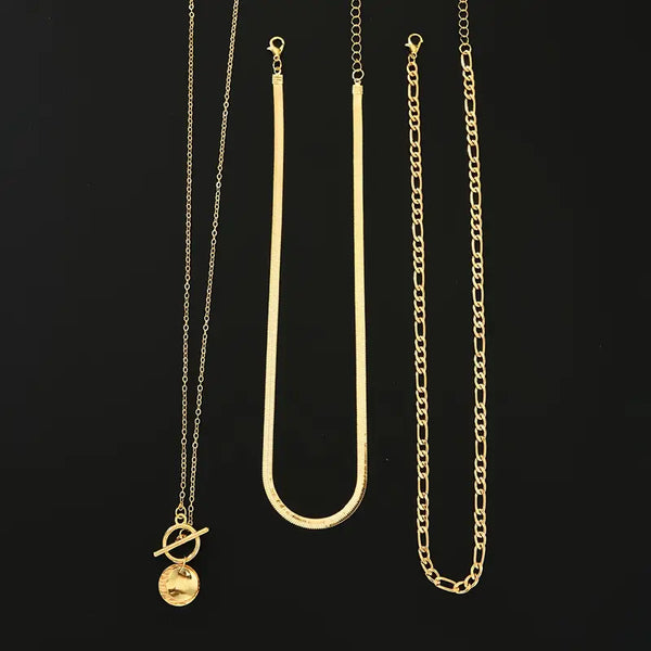 Salomón – Collar multicapa con moneda