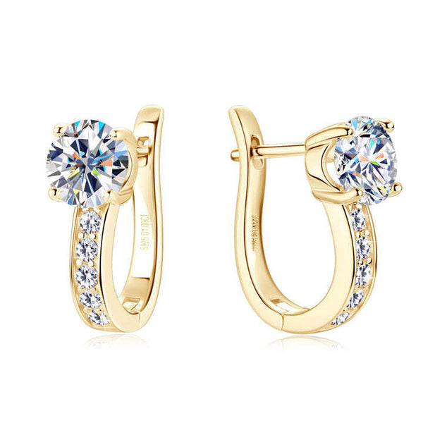 Serafín – Cubic zirconia huggie earrings