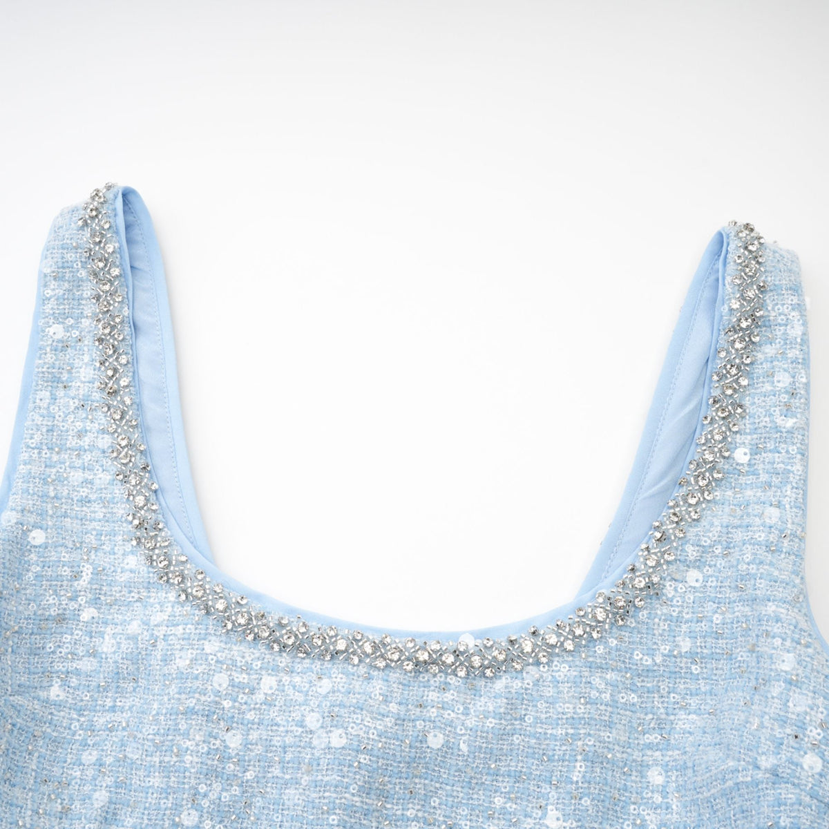 Manon Blue - Vestido de lentejuelas y detalles de cristal