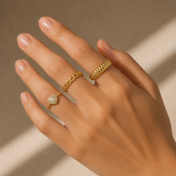Love Links Set – Combo de 3 anillos