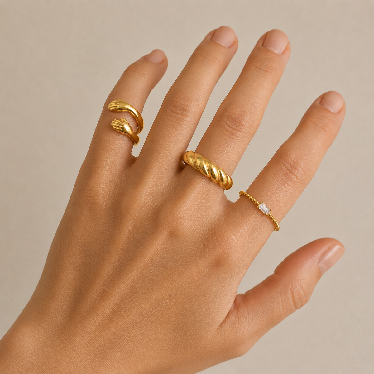 Romance Stack Set – Combo de 3 anillos