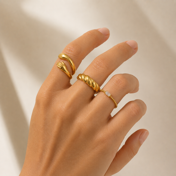 Romance Stack Set – Combo de 3 anillos