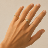 Dotted – Anillo de bolitas de oro