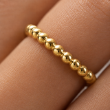 Dotted – Anillo de bolitas de oro