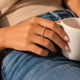 Dotted – Anillo de bolitas de oro
